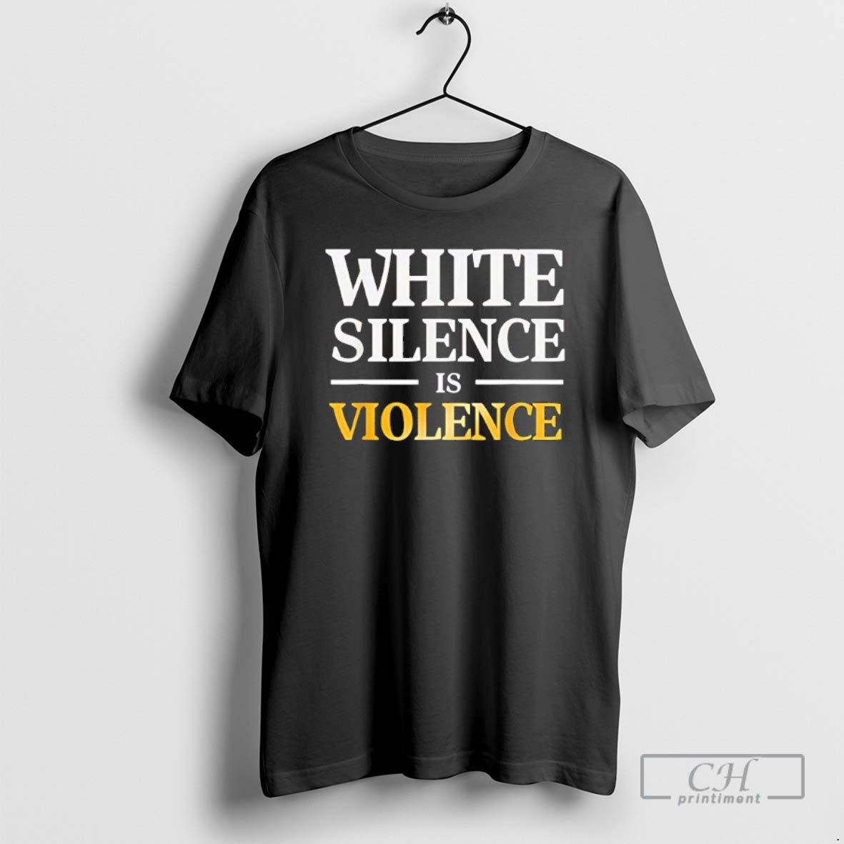 Classic White Silence Is Violence Shirt Sweater