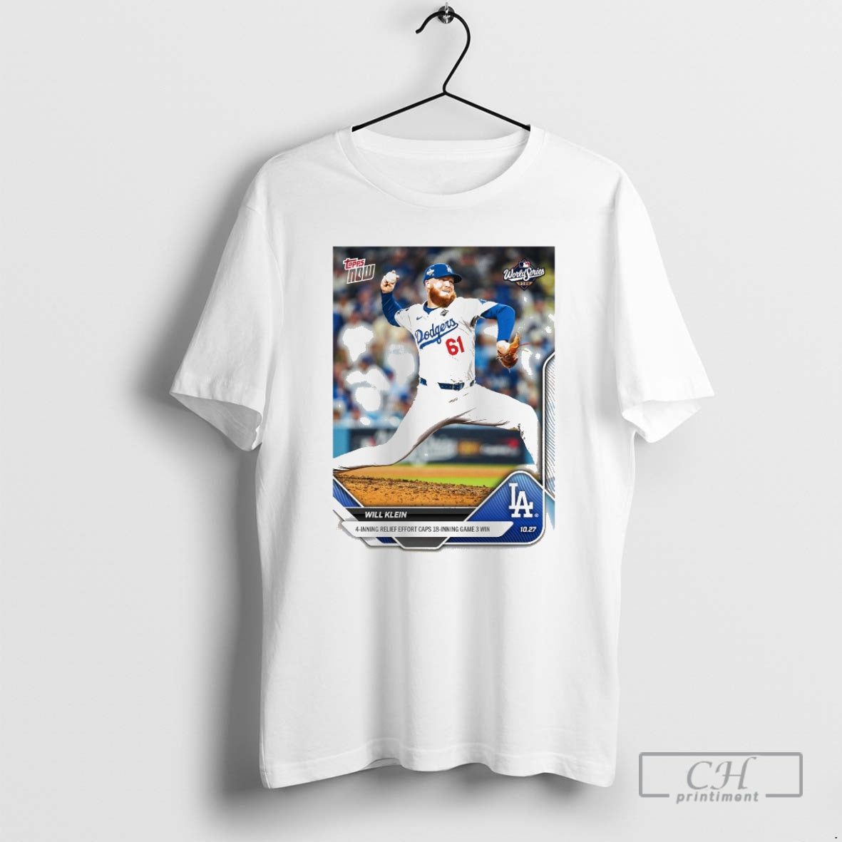 Classic Will Klein 2025 Mlb Topps Los Angeles Dodgers 4 Inning Relief Effort Caps 18