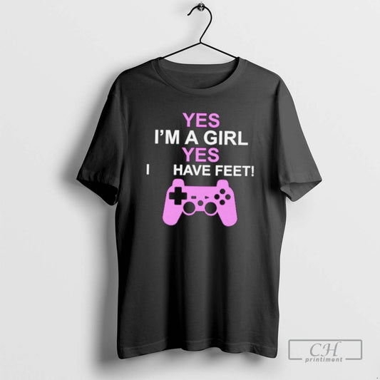 Classic Yes Im A Girl Yes I Have Feet Shirt Sweater
