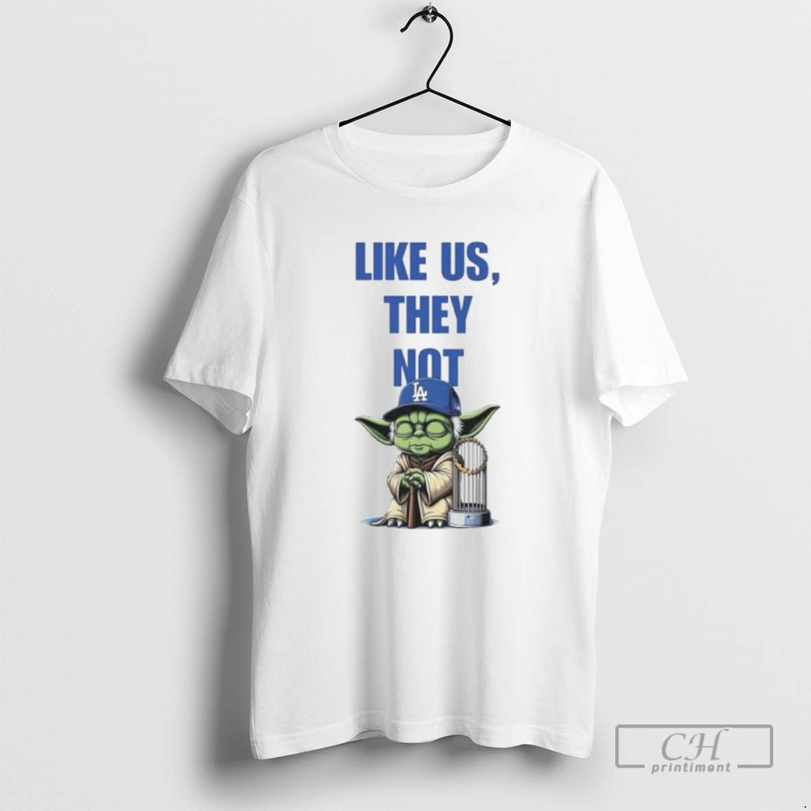 Classic Yoda X Mlb Los Angeles Dodgers Like Us They Not Ornaments Shirt Sweater