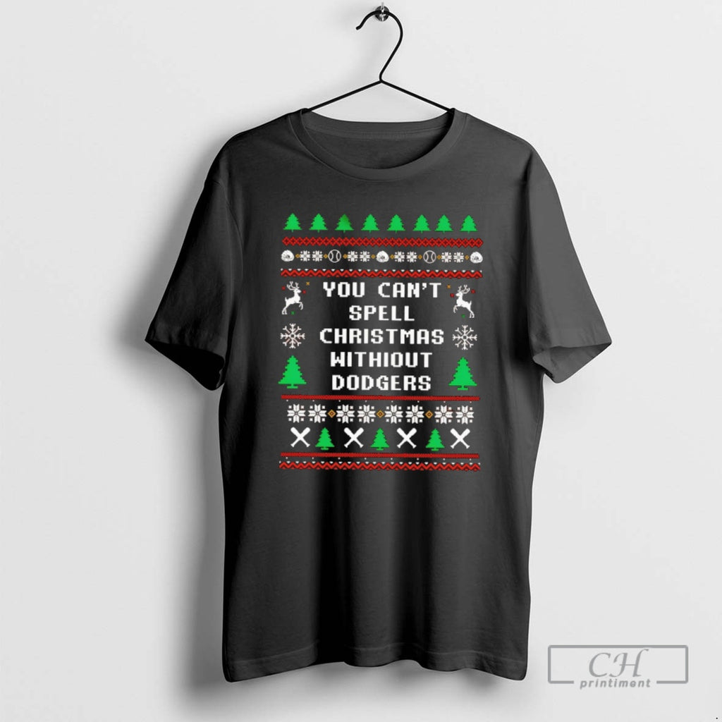 Classic You Cant Spell Christmas Without Dodgers Mlb Shirt Sweater