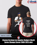 Clayton Kershaw Los Angeles Dodgers World Series Champs Career 2008-2025 shirt