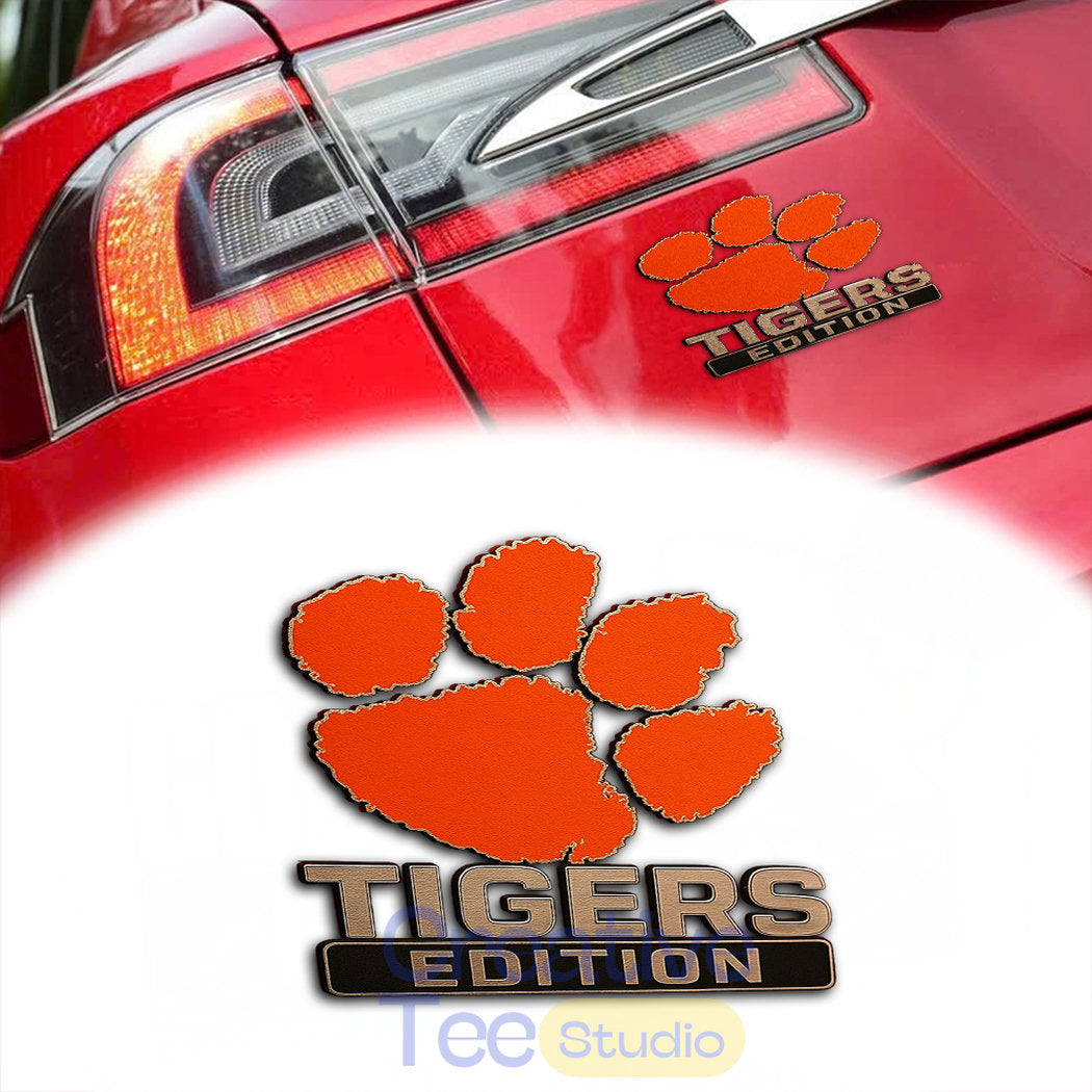 Clemson Tigers Custom Car Name Badge