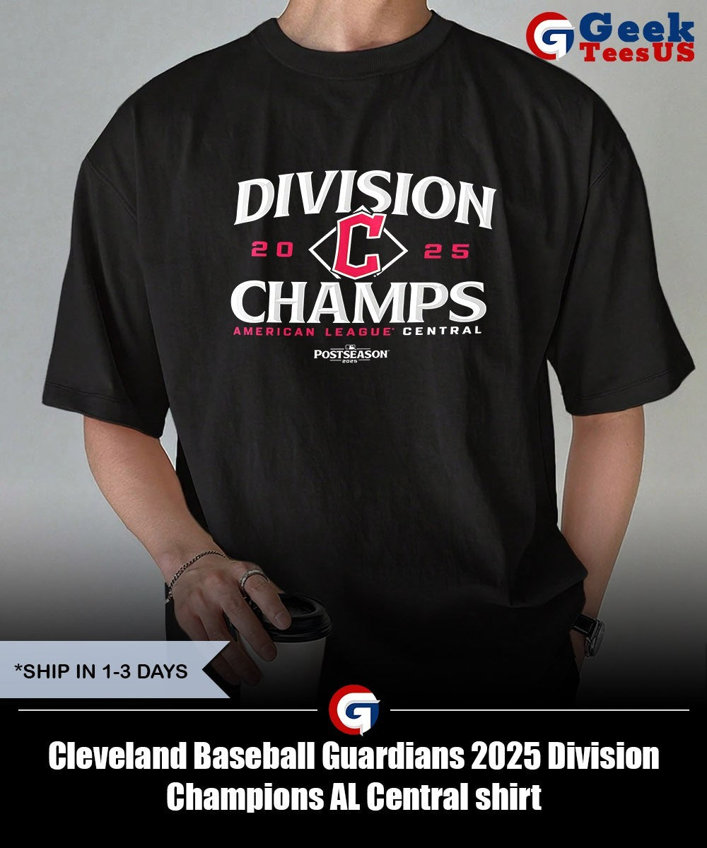 Cleveland Baseball Guardians 2025 Division Champions AL Central shirt