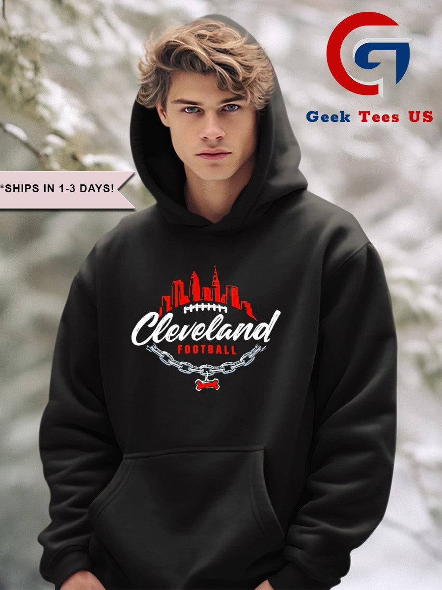 Cleveland Browns script skyline chain shirt