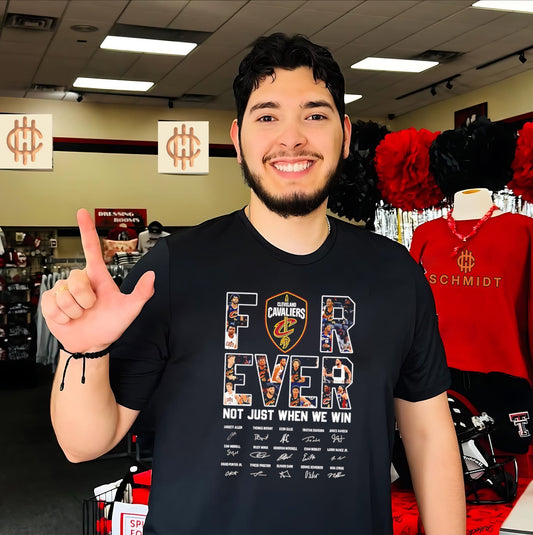 Cleveland Cavaliers forever not just when we win signature shirt