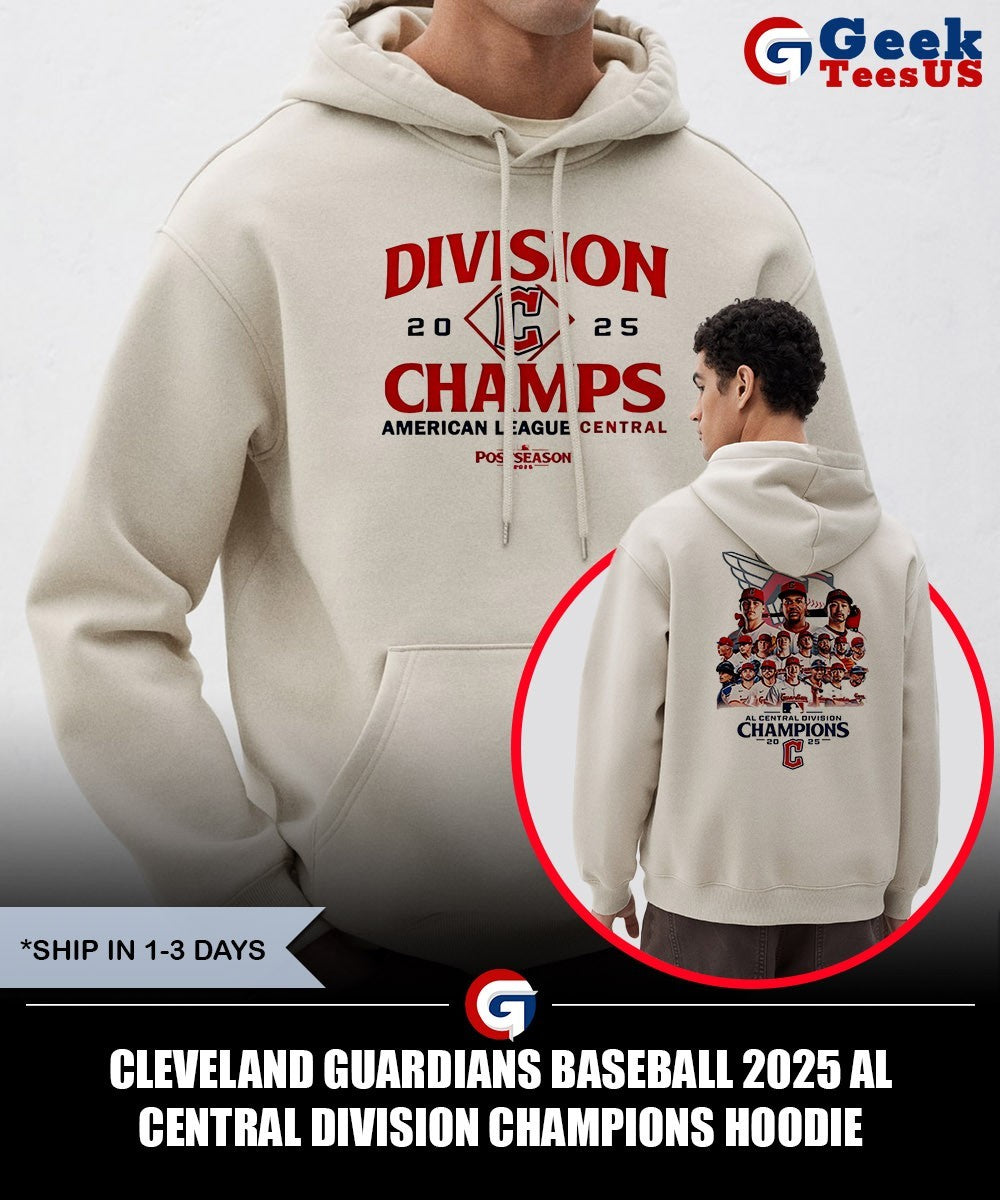 Cleveland Guardians baseball 2025 AL Central Division Champions shirt