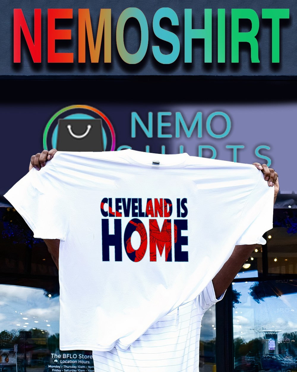 Cleveland is home graphic shirt