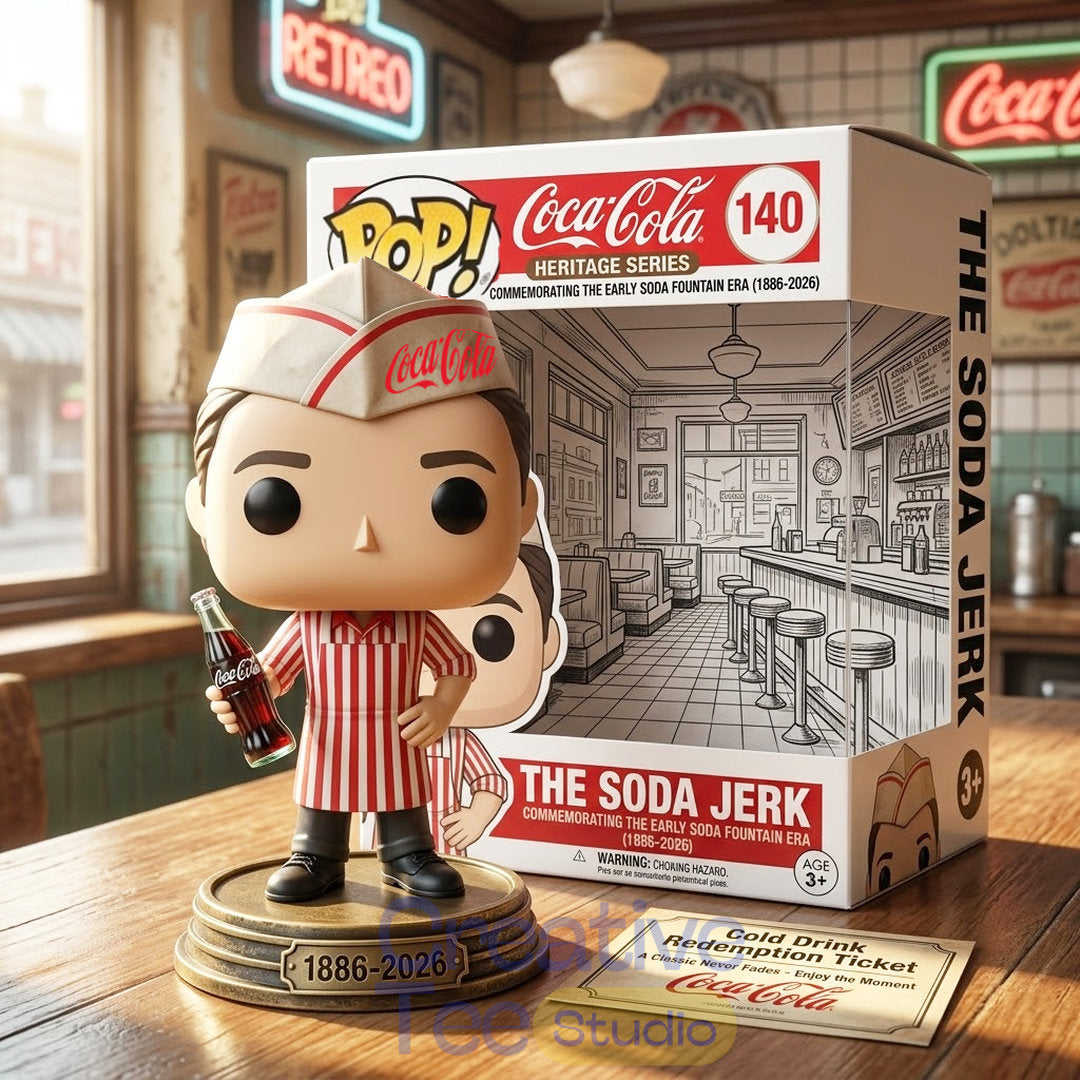 Coca-Cola 140th Anniversary “The Soda Jerk” Commemorative Pop! Figure