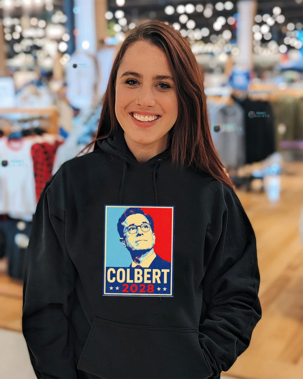 Colbert 2028 hope style graphic shirt