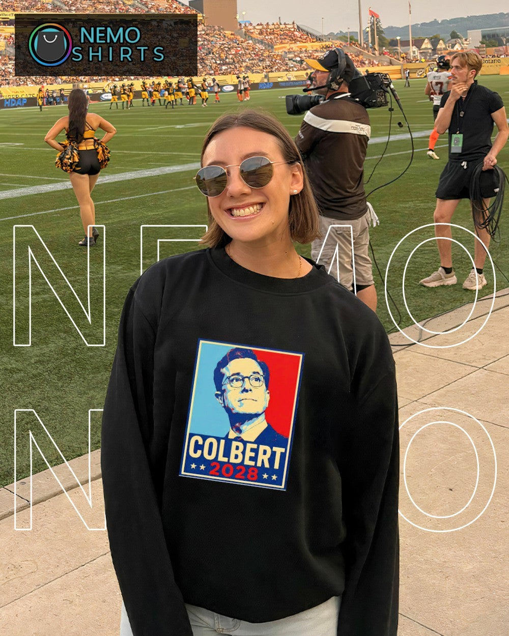 Colbert 2028 hope style graphic shirt