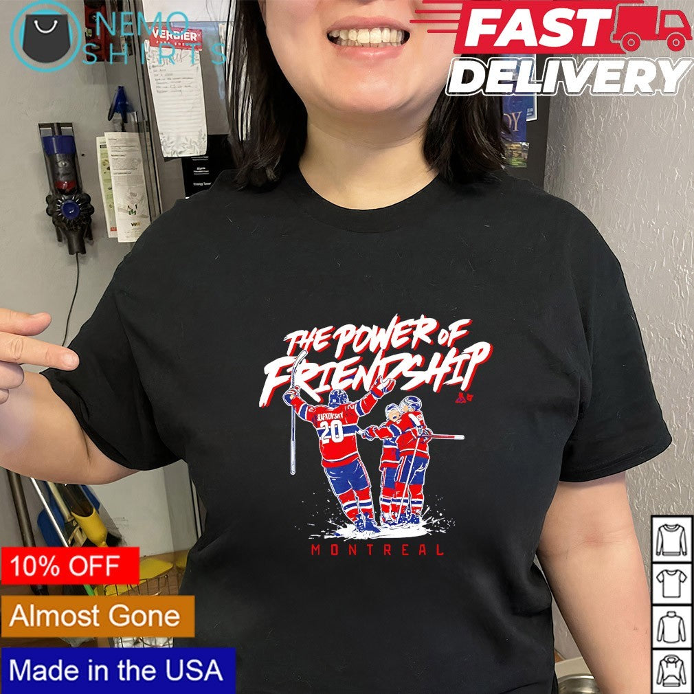 Cole Caufield Nick Suzuki Juraj Slafkovsky Montreal the Power of Friendship shirt