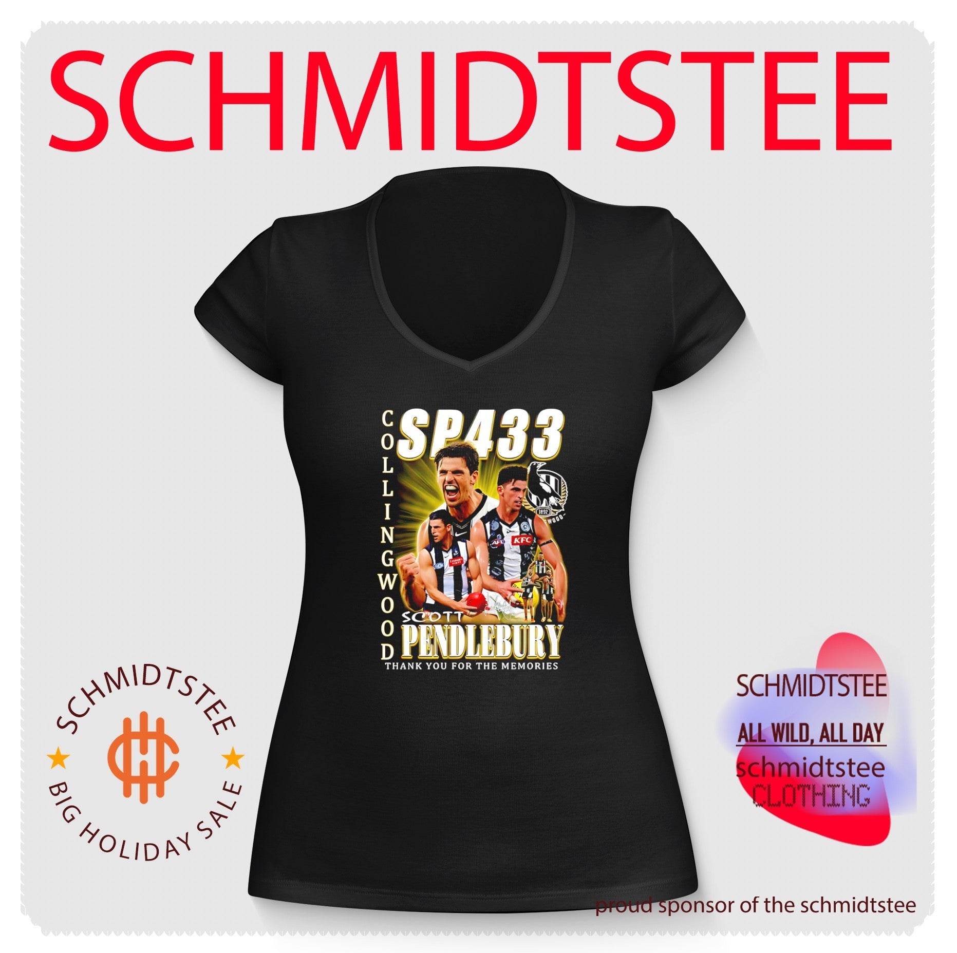 Collingwood Football Club Scott Pendlebury thank you for the memories shirt