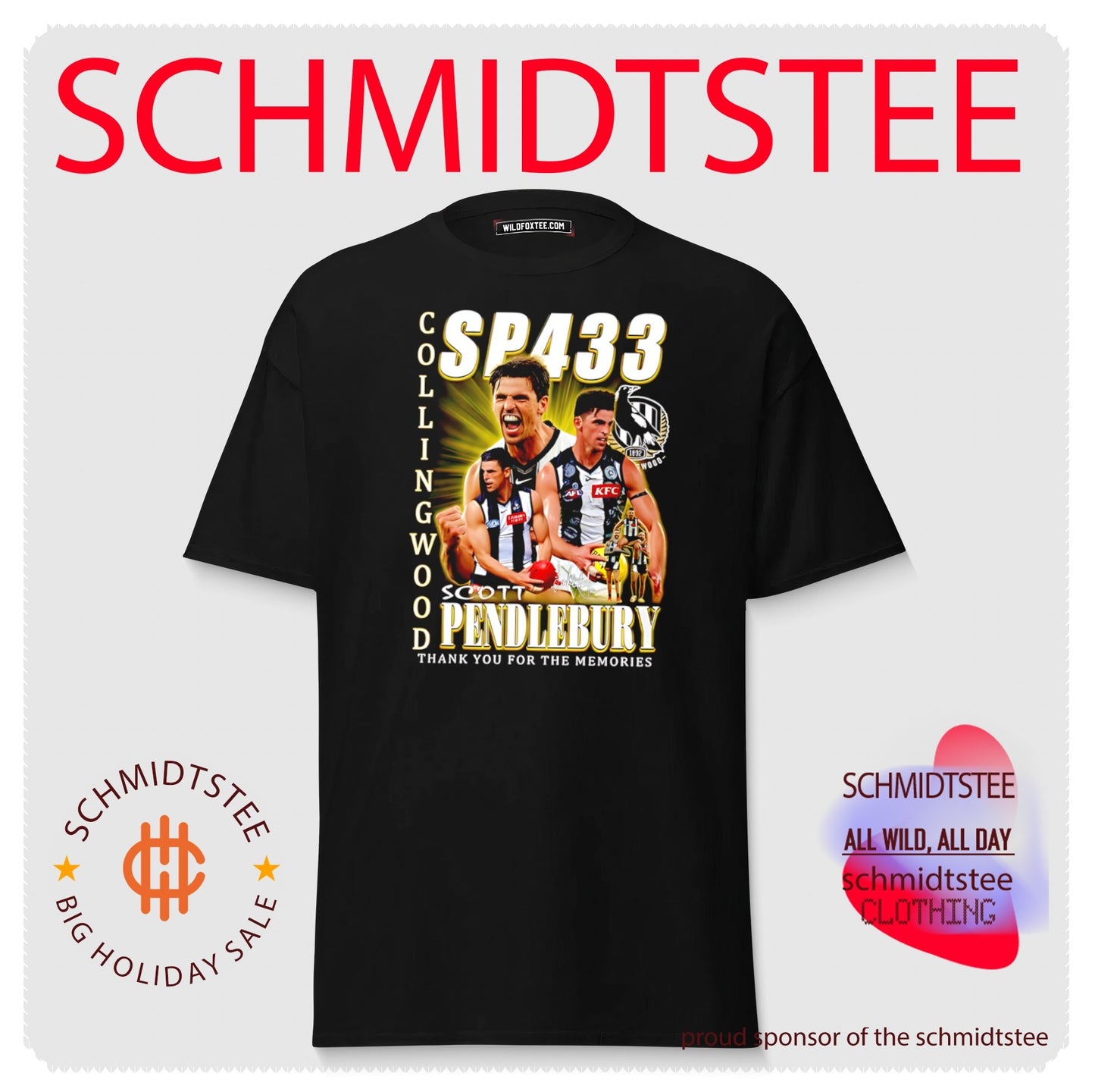 Collingwood Football Club Scott Pendlebury thank you for the memories shirt