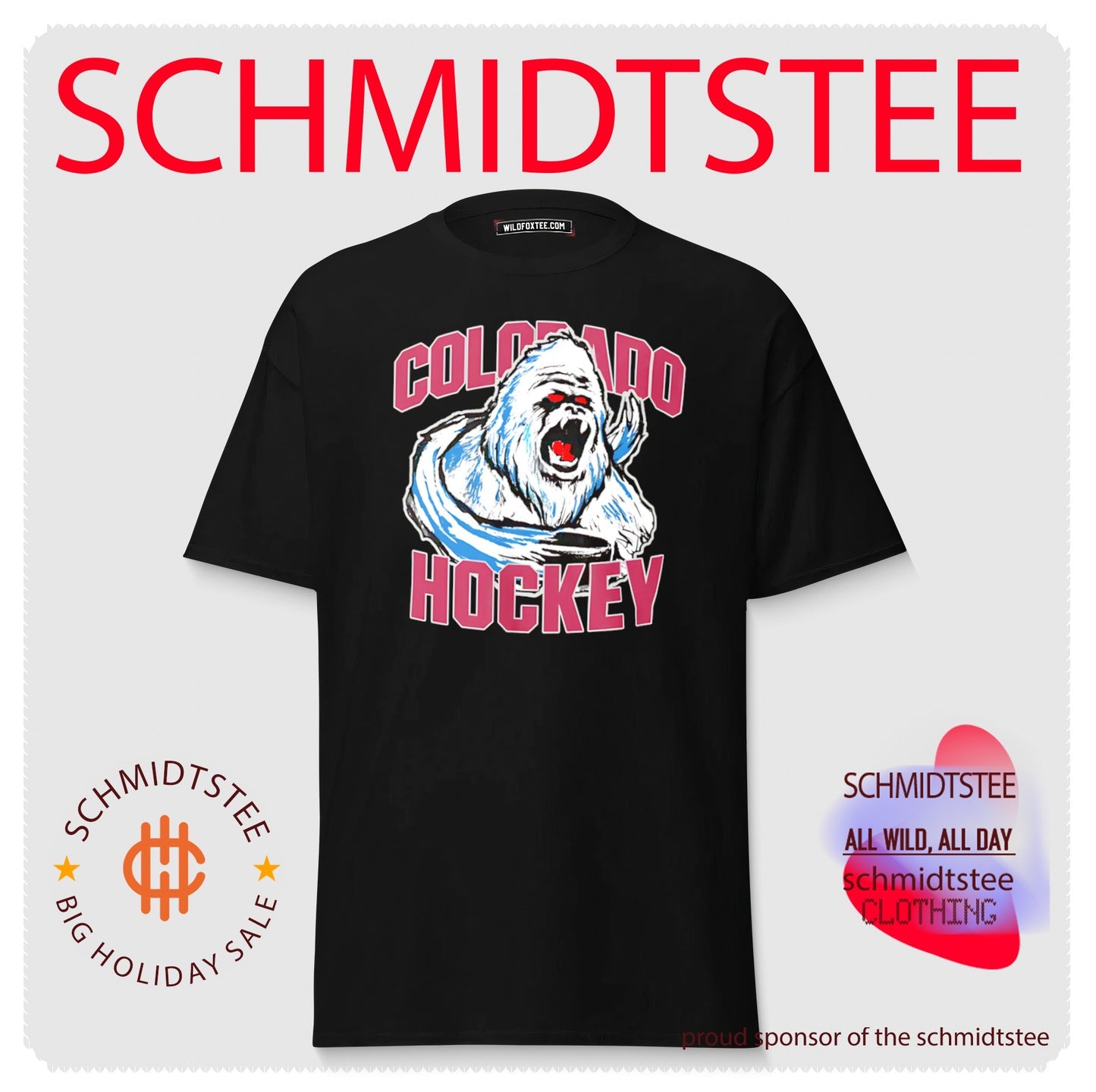 Colorado Hockey Yeti mascot shirt