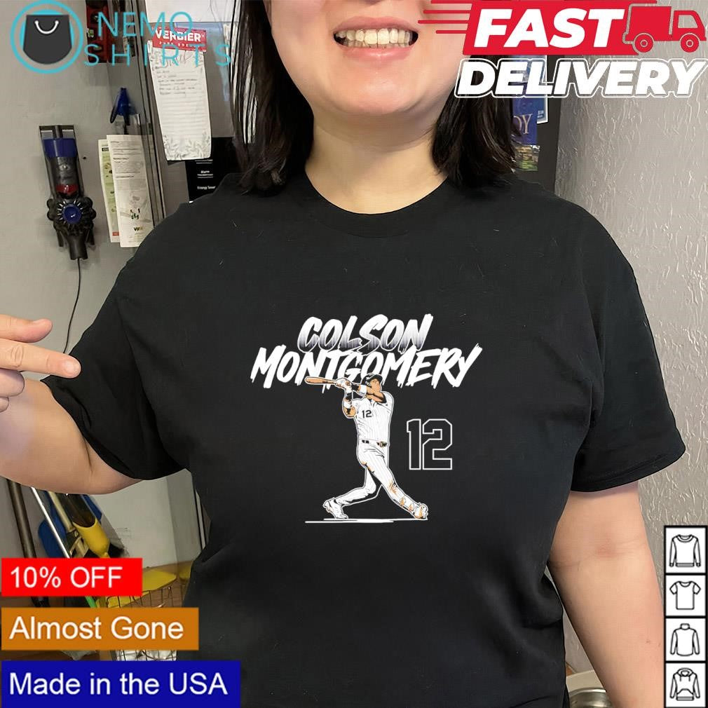 Colson Montgomery slugger swing number 12 history shirt