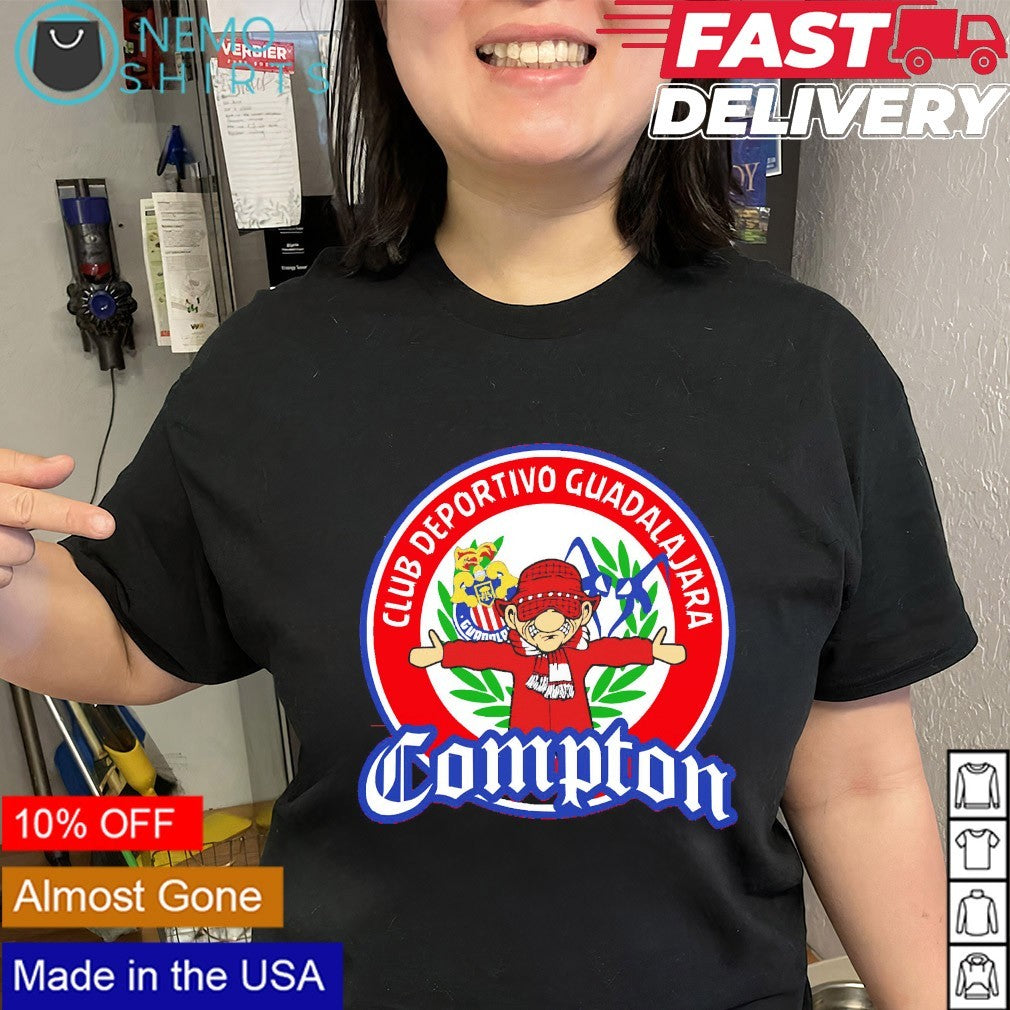 Compton Rojiblanco club deportivo guadalajara shirt