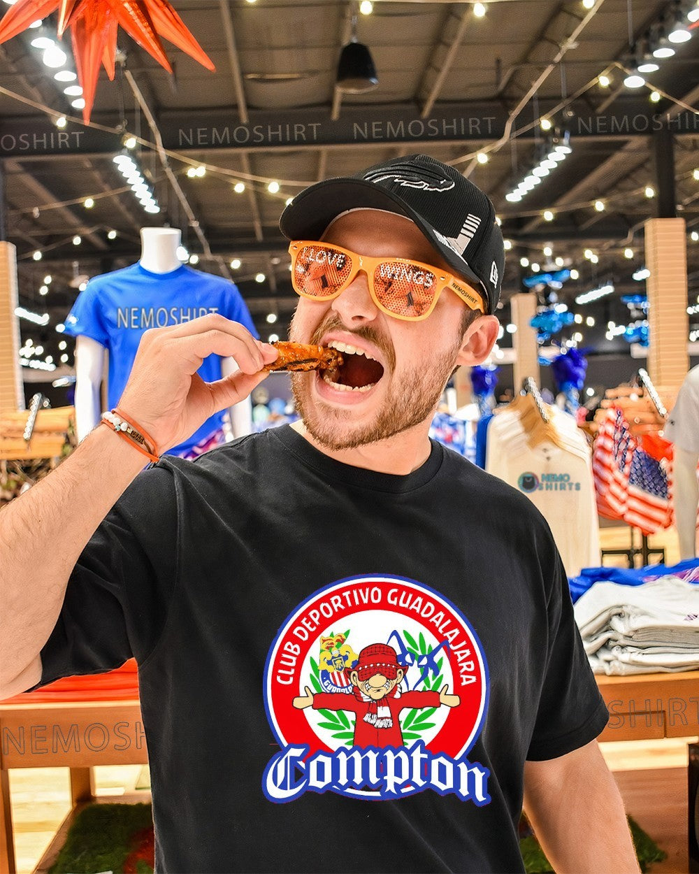 Compton Rojiblanco club deportivo guadalajara shirt