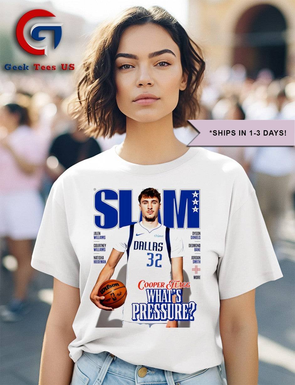 Cooper Flagg Dallas Mavericks basketball newest cover of Slam shirt