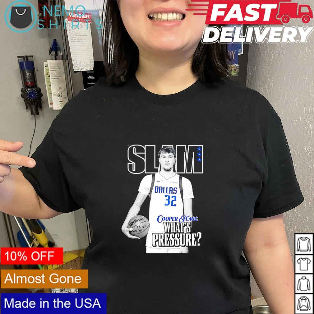Cooper Flagg Dallas Mavericks what’s pressure highlighting shirt