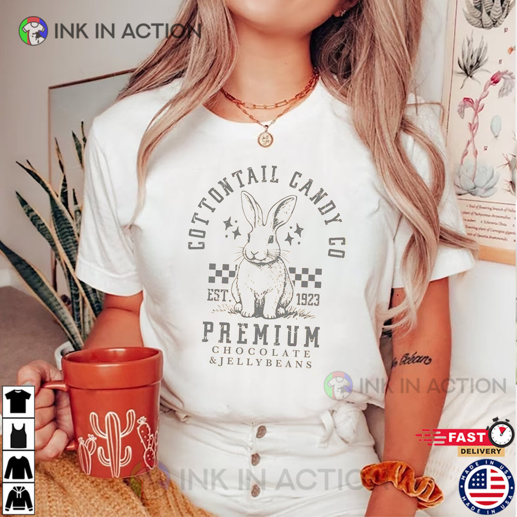 Cottontail Candy Company Easter Bunny Premium Retro Easter Holidays T-shirt