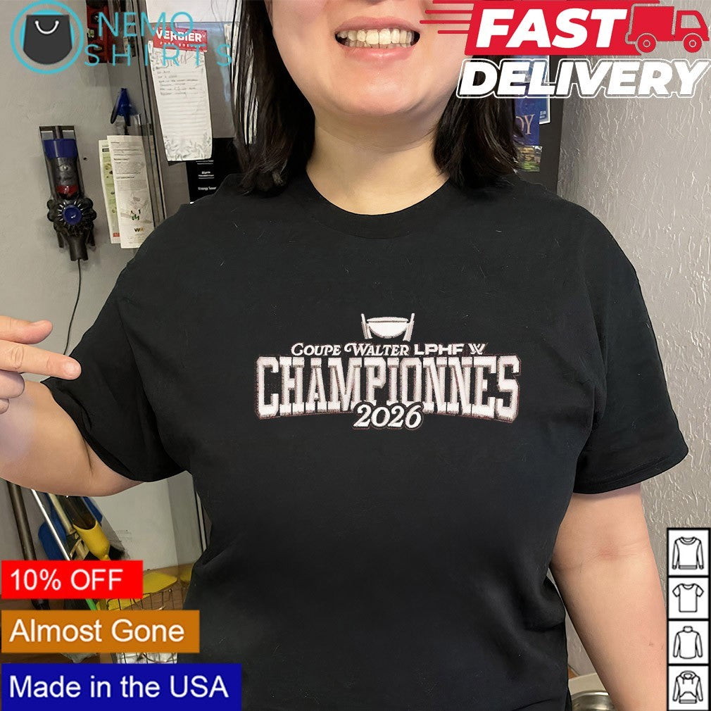 Coupe Walter LPHF championnes 2026 Montreal Victoire shirt