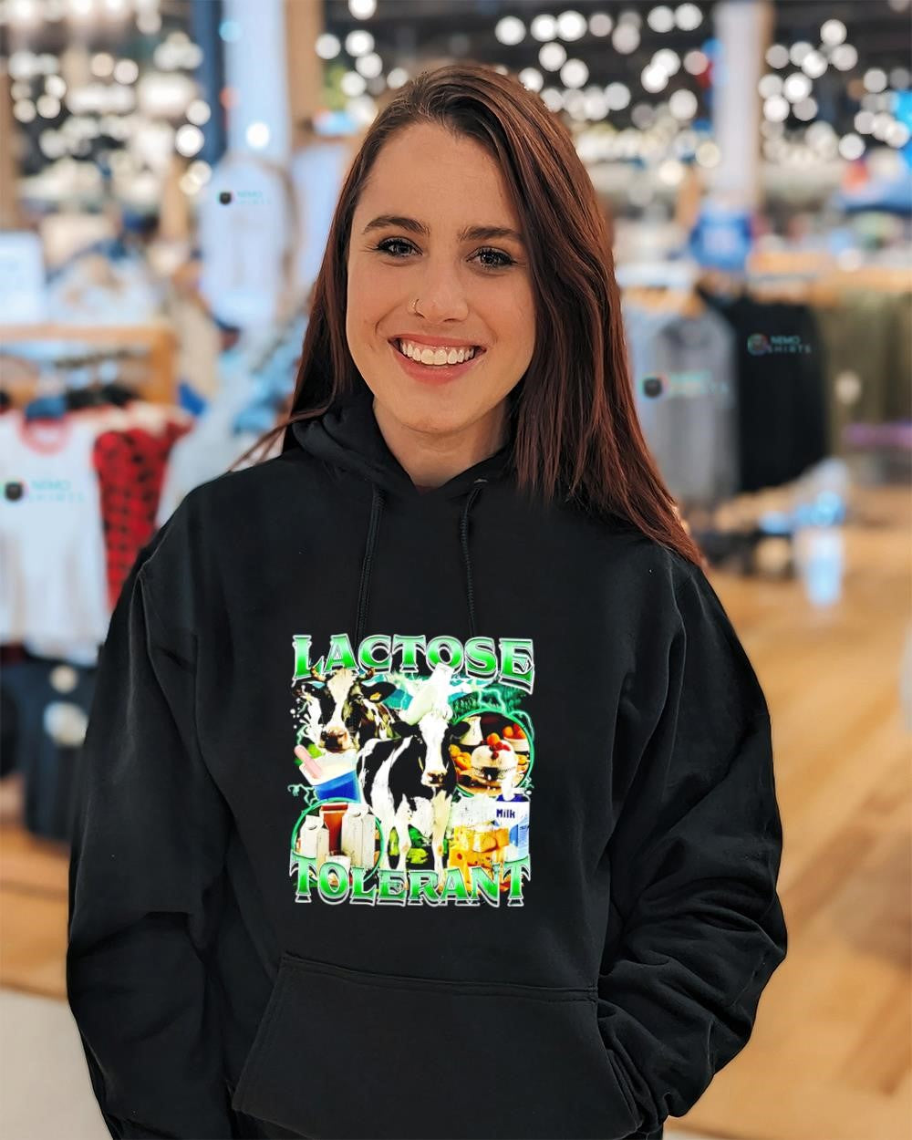 Cow milk lactose tolerant shirt