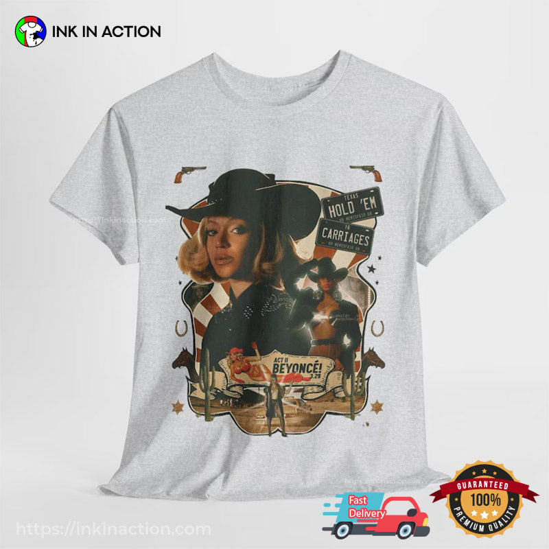 Cowboy Carter Act II Beyonce Western Style T-shirt