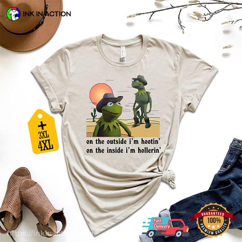 Cowboy Kermit The Frog Sunset Funny Comfort Colors T-shirt
