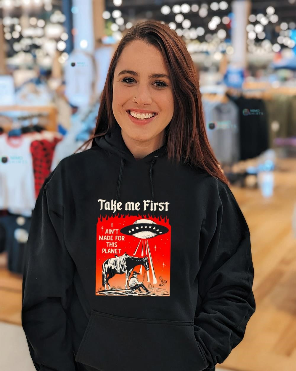 Cowboy UFO take me first I ain’t made for this planet shirt