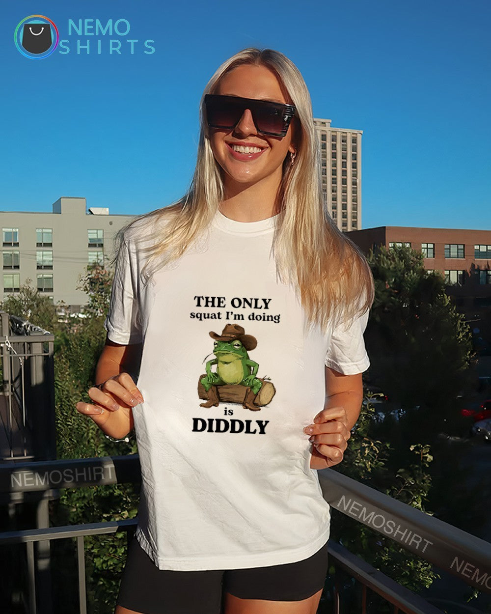 Cowboy frog the only squat I’m doing is diddly shirt