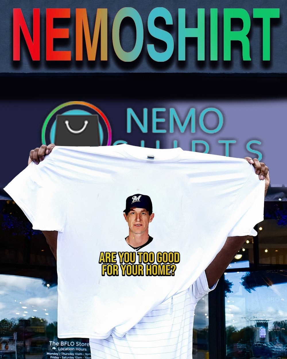 Craig Counsell Milwaukee Brewers are you too good for your home shirt