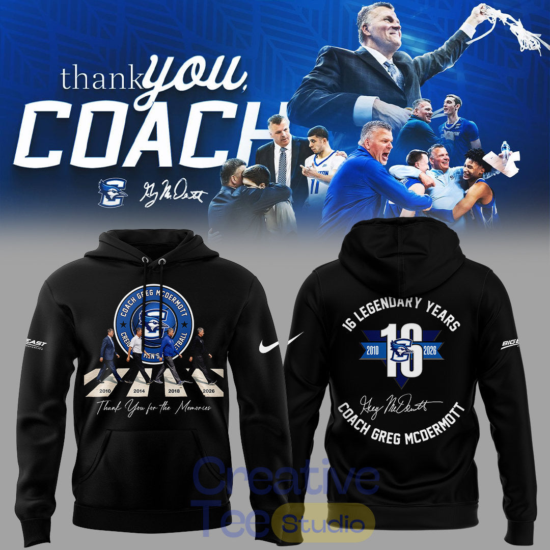 Creighton Bluejays “Thank you for everything, Coach Greg McDermott” Hoodie