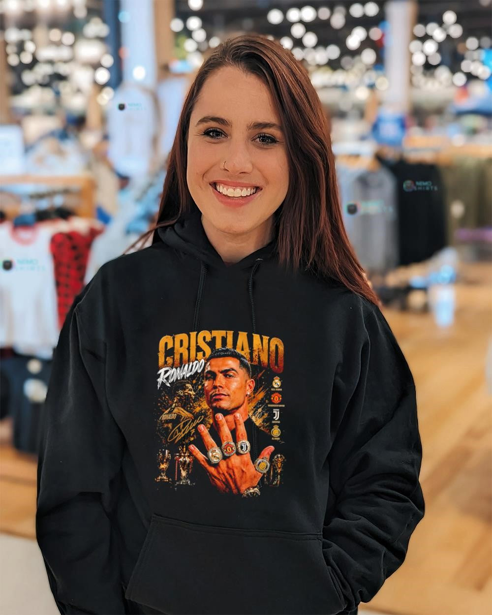 Cristiano Ronaldo Real Madrid Manchester United Juventus Al Nass championship rings shirt