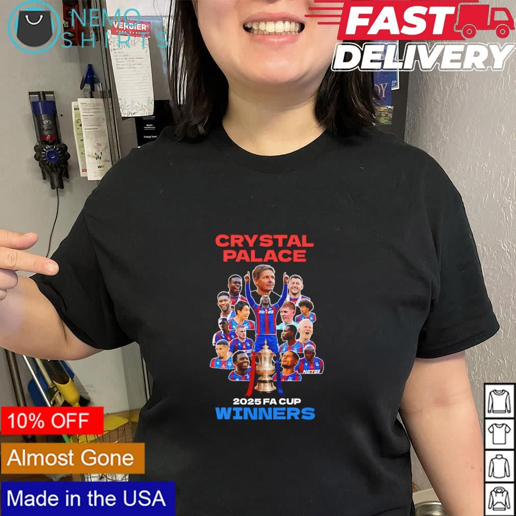 Crystal Palace FA Cup winners team shirt