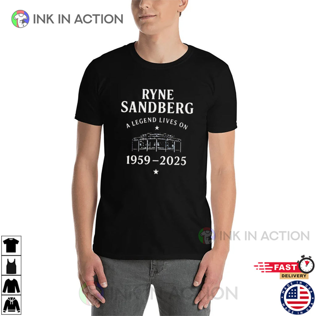 Cubs Ryne Sandberg A Legend Lives On T-shirt