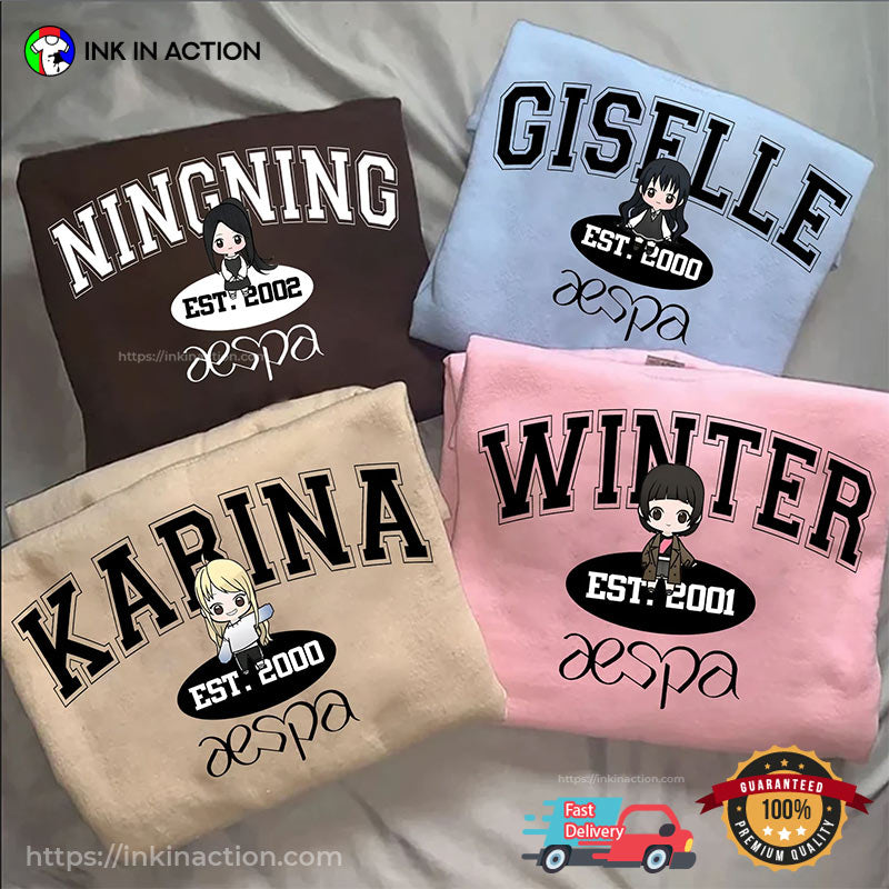 Customized Aespa Members Fan Kpop T-shirt