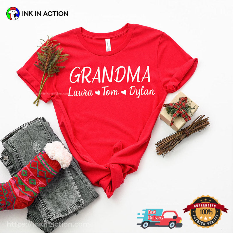 Customized Happy Grandparents Day Comfort Colors Tee