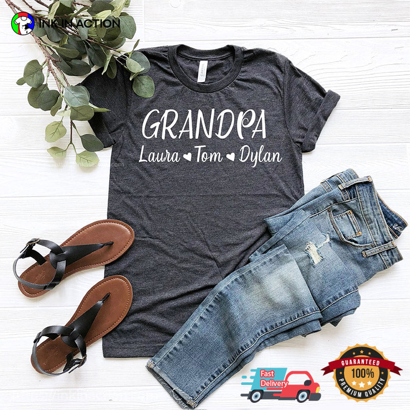 Customized Happy Grandparents Day Comfort Colors Tee
