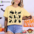 Cute Black Cat And Mouse Halloween Comfort Colors T-shirt
