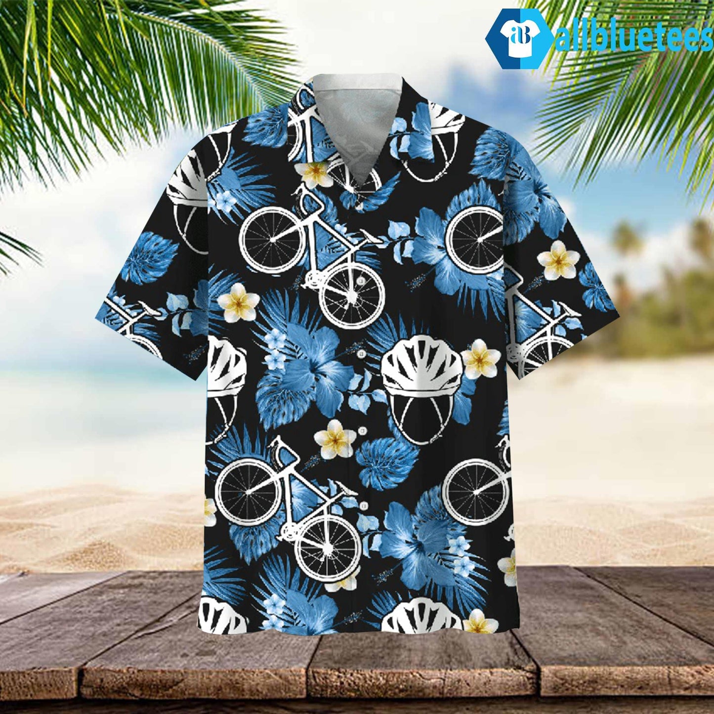 Cycling Tropical Terrain Hawaiian Shirt