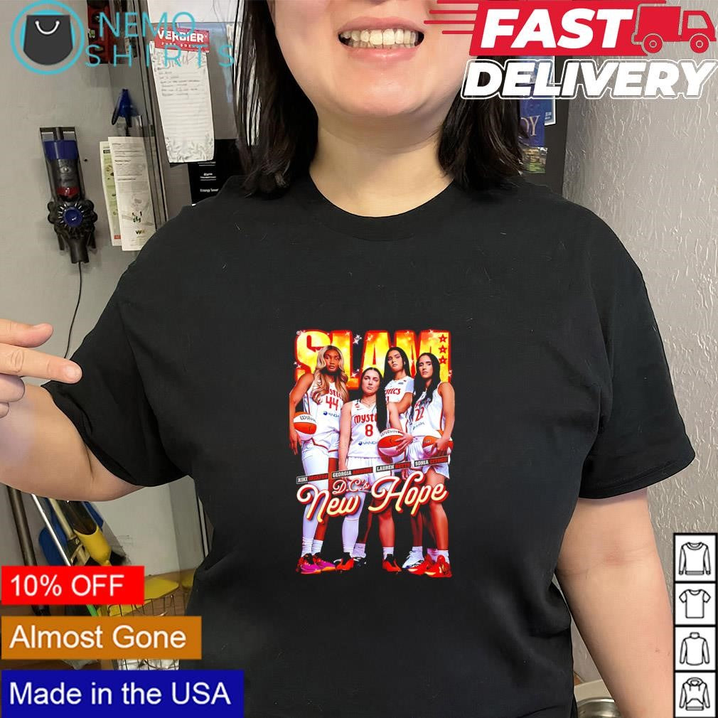 D.C.’s New Hope Washington Mystics players Iriafen Amoore Betts Citron shirt