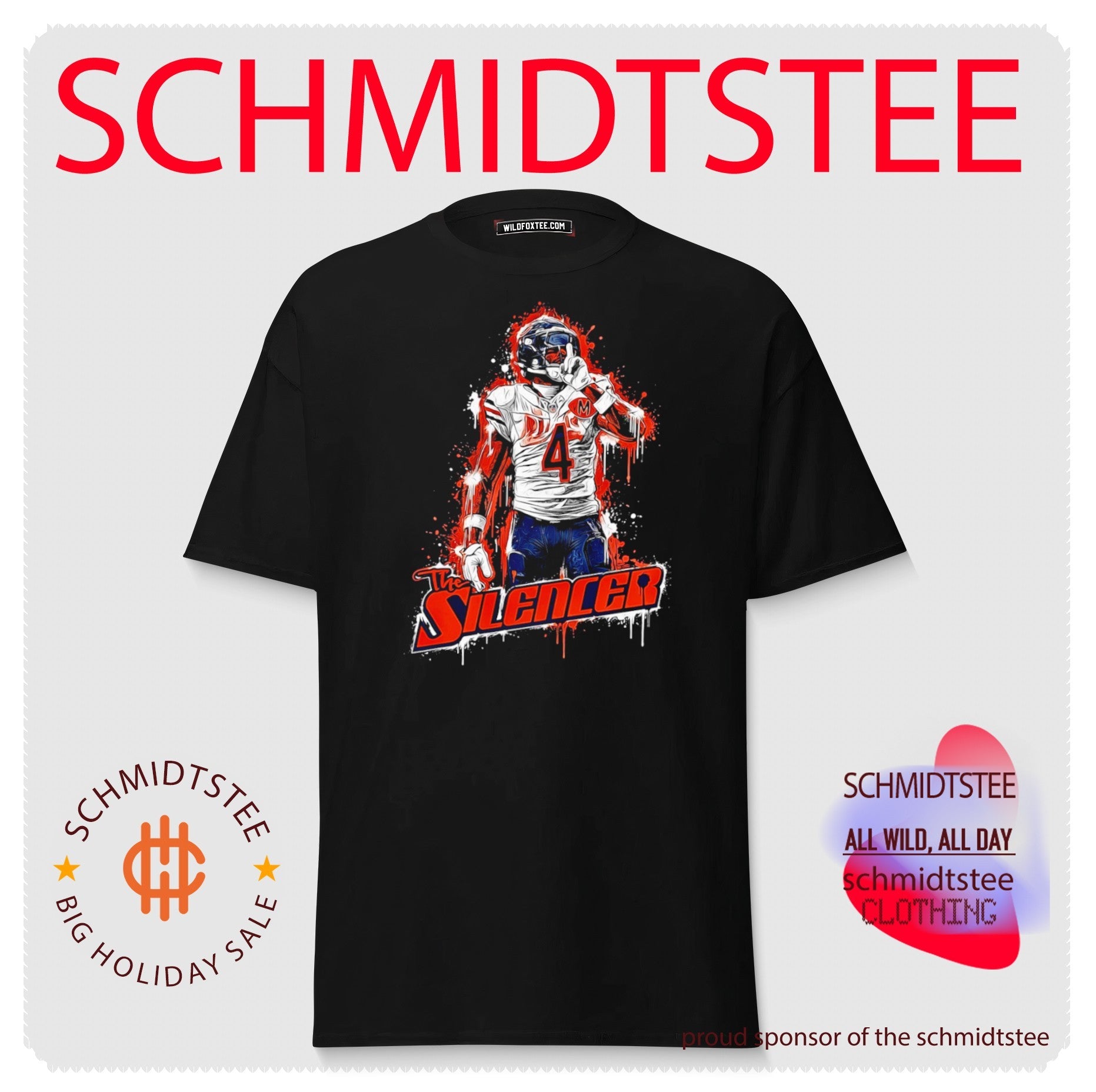 D’Andre Swift Chicago Bears The Silencer paint shirt