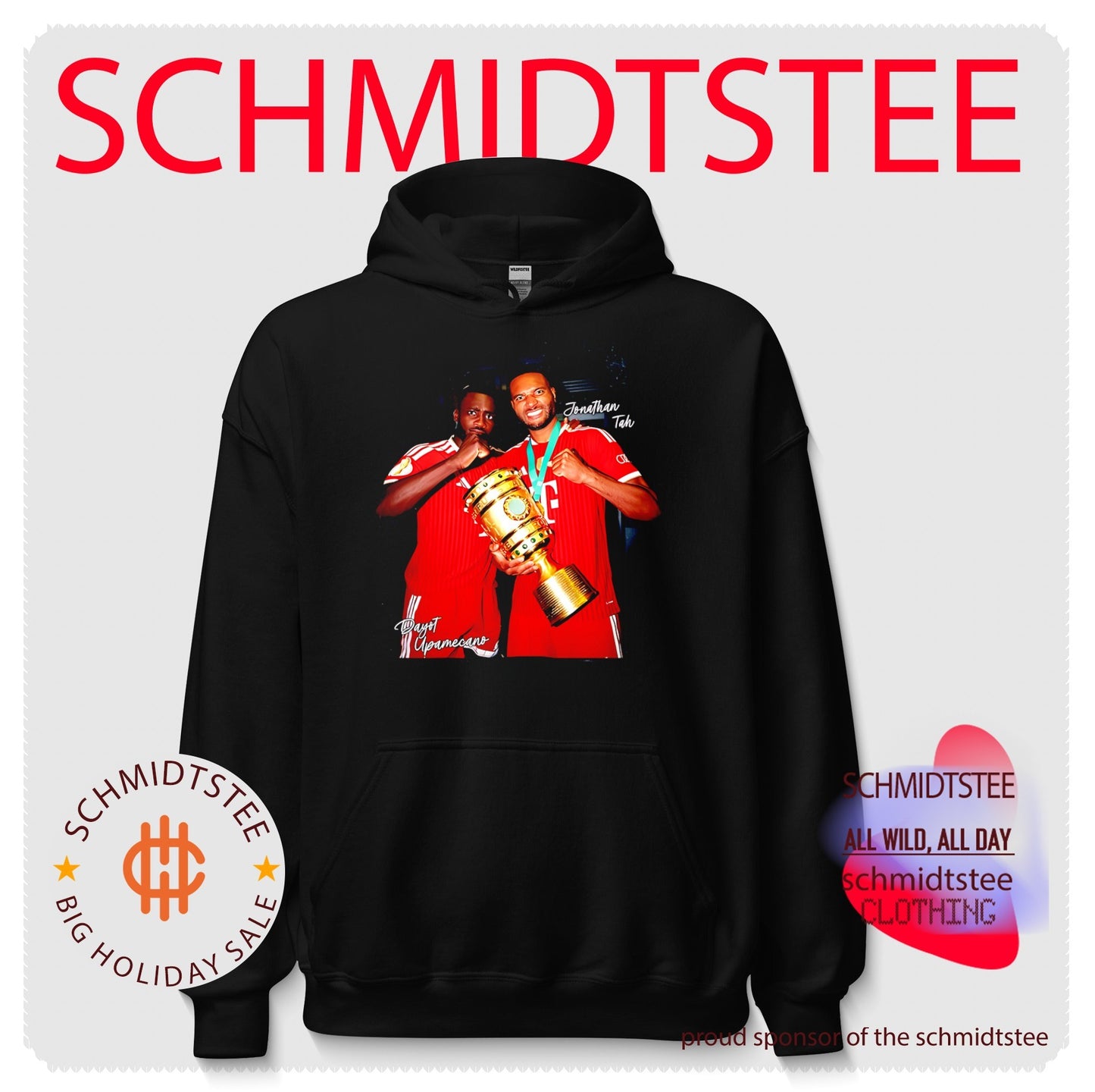 DFB Pokal Champions 2026 Dayot Upamecano and Jonathan Tah shirt