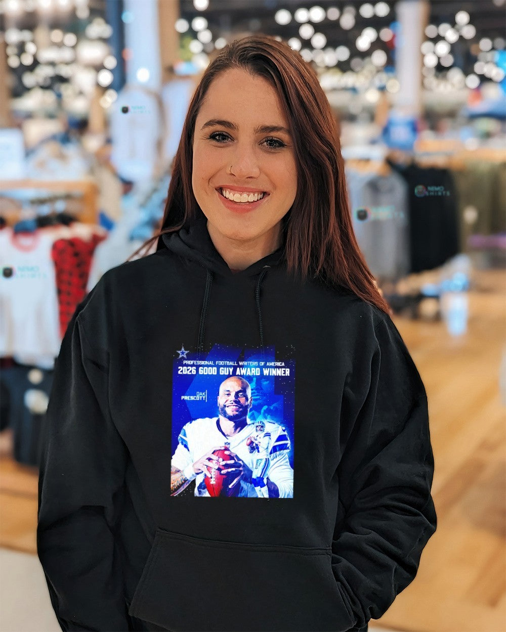Dak Prescott Dallas Cowboys PFWA’s 2026 Good Guy Award winner shirt