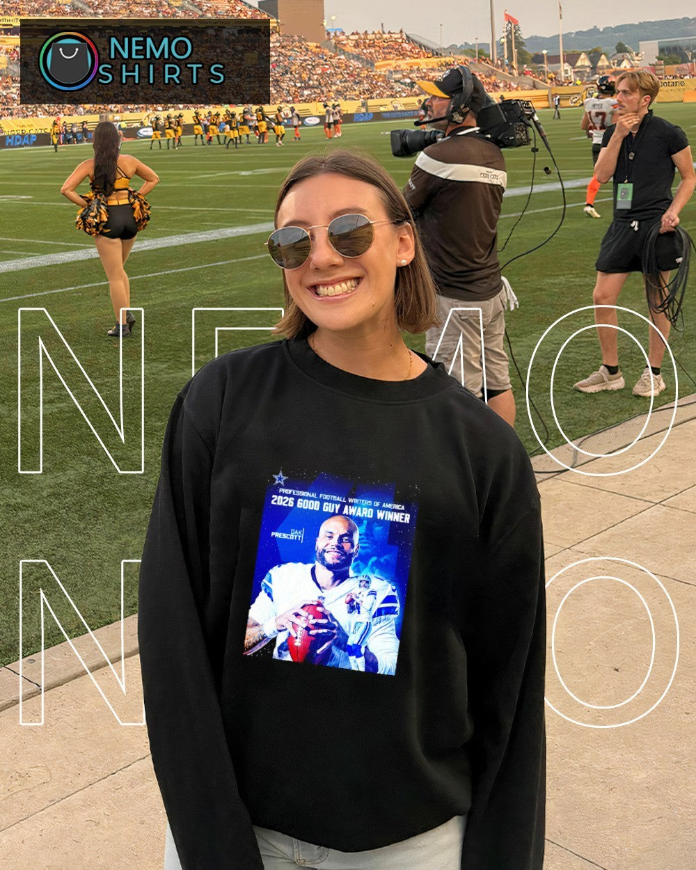 Dak Prescott Dallas Cowboys PFWA’s 2026 Good Guy Award winner shirt