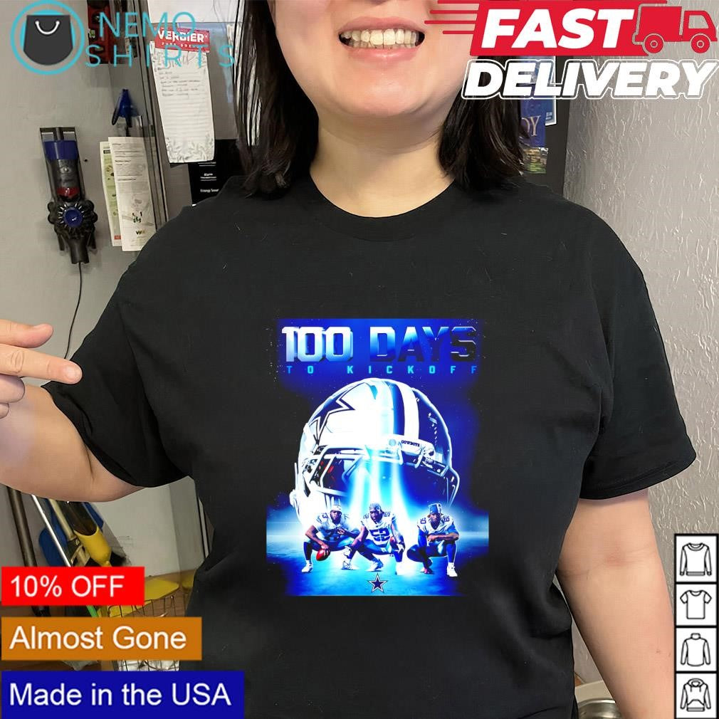 Dallas Cowboys 100 Days to Kickoff three players shirt