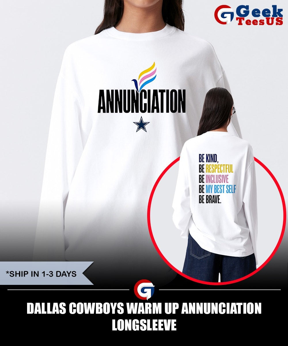 Dallas Cowboys Warm Up Annunciation shirt
