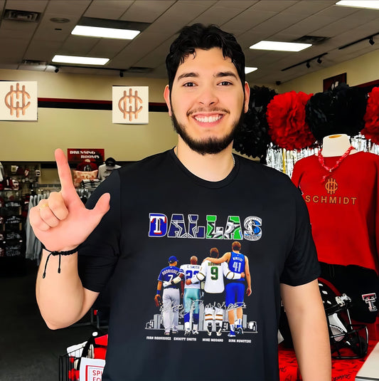Dallas Sports members skyline signature shirt