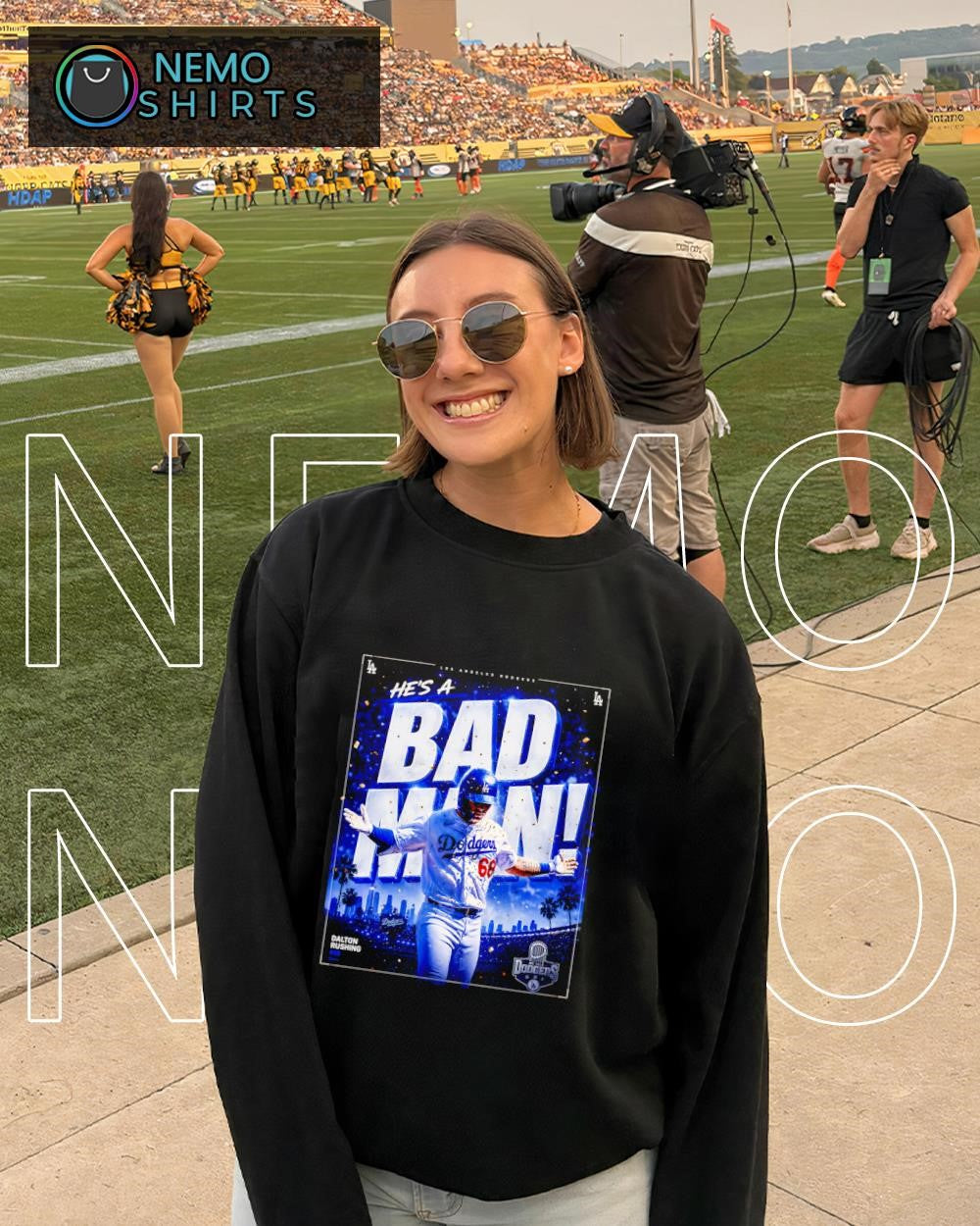 Dalton Rushing Los Angeles Dodgers he’s a bad man shirt